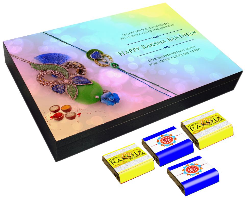 

Mystik Beautiful Happy Raksha Bnadhan 12 pc chocolate Gift- For Brother For Sister