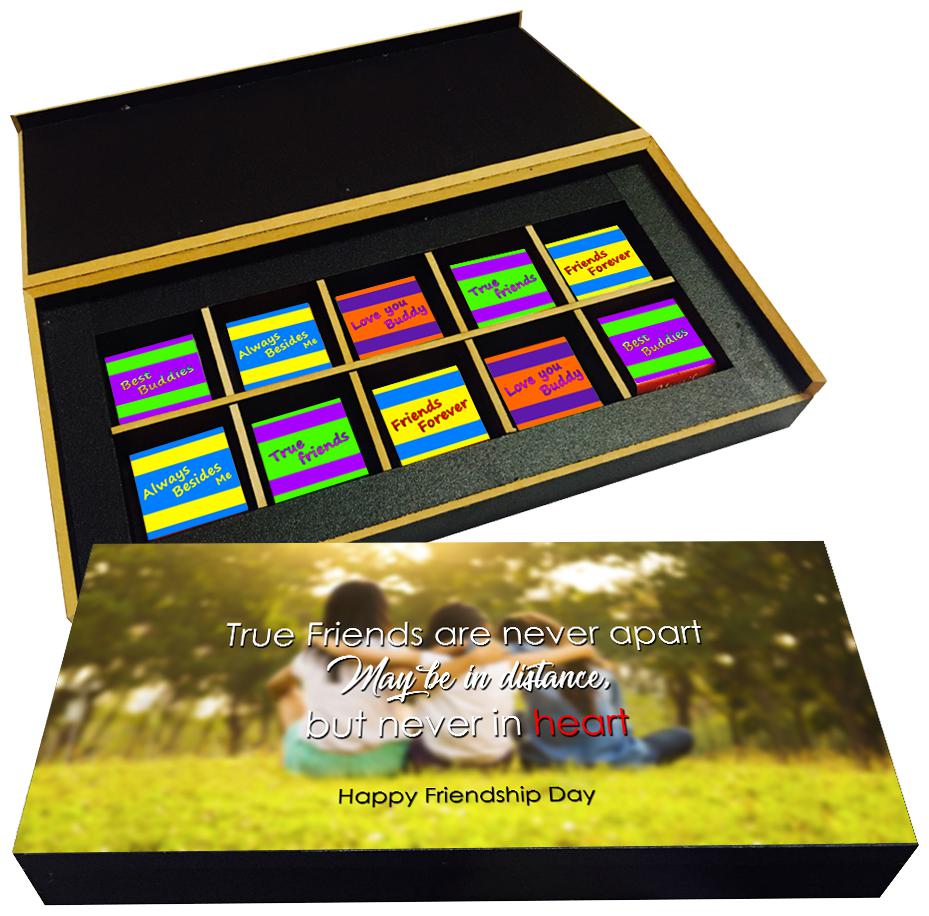 

Mystik Friendship Day - True friends never apart 10 pc Chocolate Gift