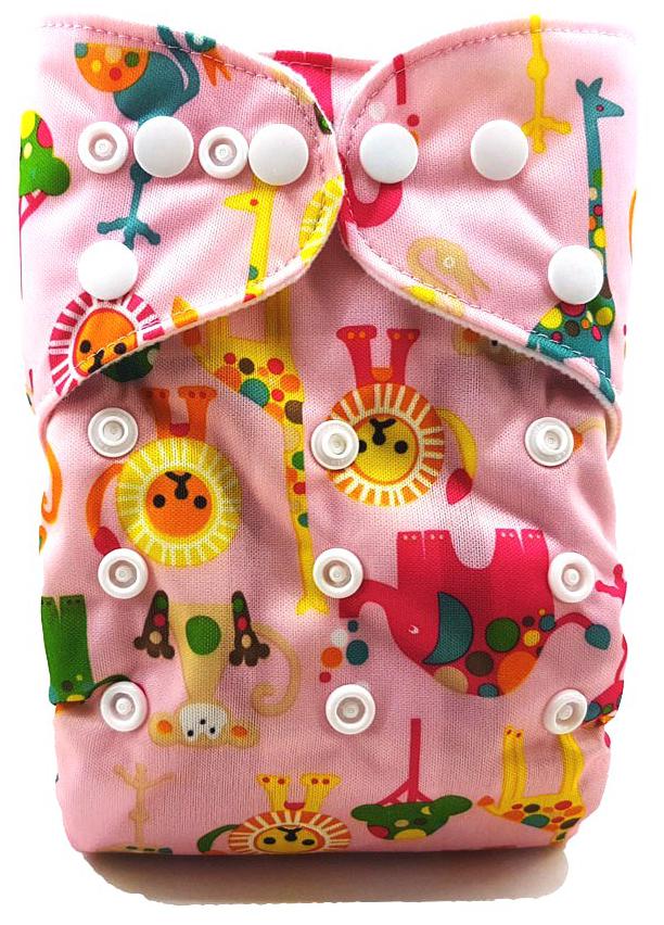 

Nabhasya Ease Living Printed Reusable Washable Cloth Diaper Nappy-Pink Madagascar-Large