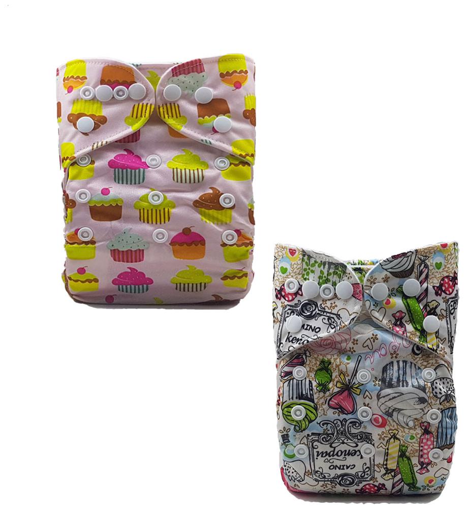 

Nabhasya Ease Living Cloth Diapers No Insert Birthday Celebrations (Pack Of 2)