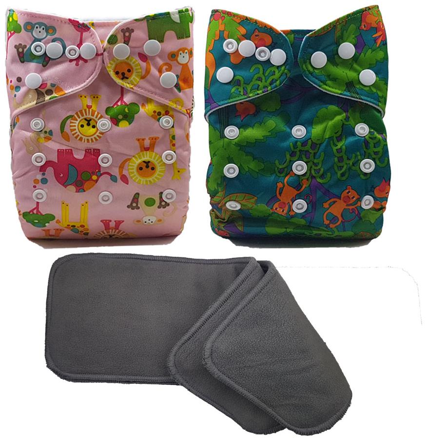 

Nabhasya Ease Living Cloth Diaper with Free Bamboo Charcoal Insert-Animal Planet-Free Size