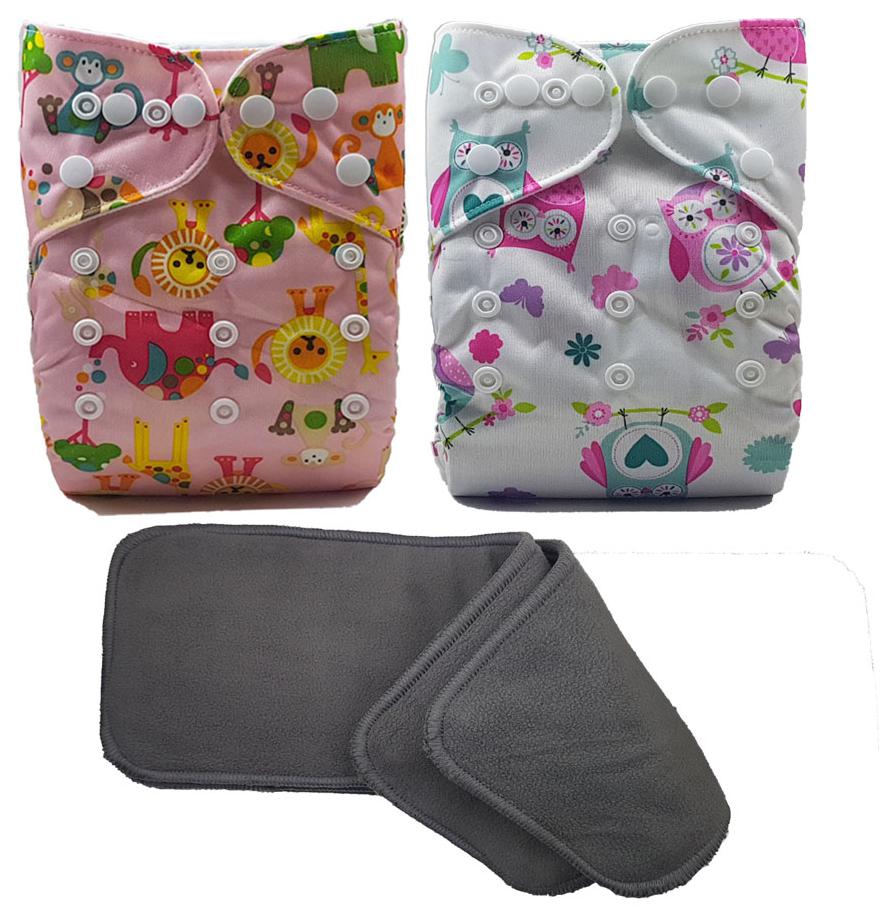 

Nabhasya Ease Living Cloth Diaper with Free Bamboo Charcoal Insert-Butterfly and Pink Madagascar-Free Size
