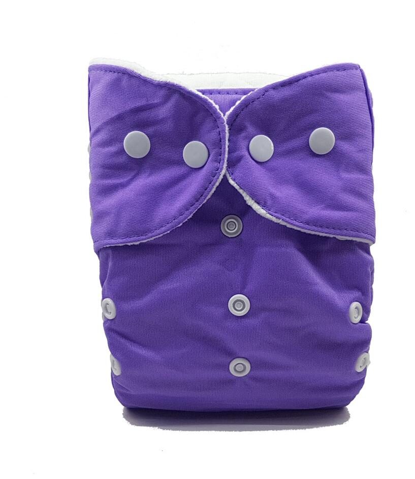 

Nabhasya Ease Living Solid Color Cloth Diaper (No Insert)-Purple