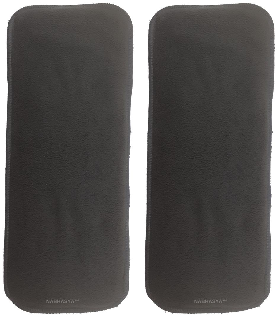 

Nabhasya Ease Living 5 Layer Stay Dry Natural Bamboo Charcoal Baby Cloth Diaper Insert -Pack of 2