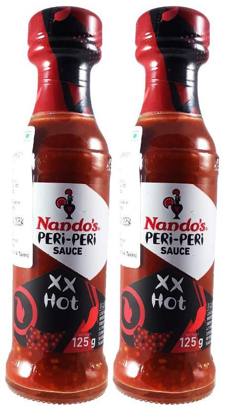 

Nando s Peri Peri Sauce XX Hot 125g ( Pack of 2 )