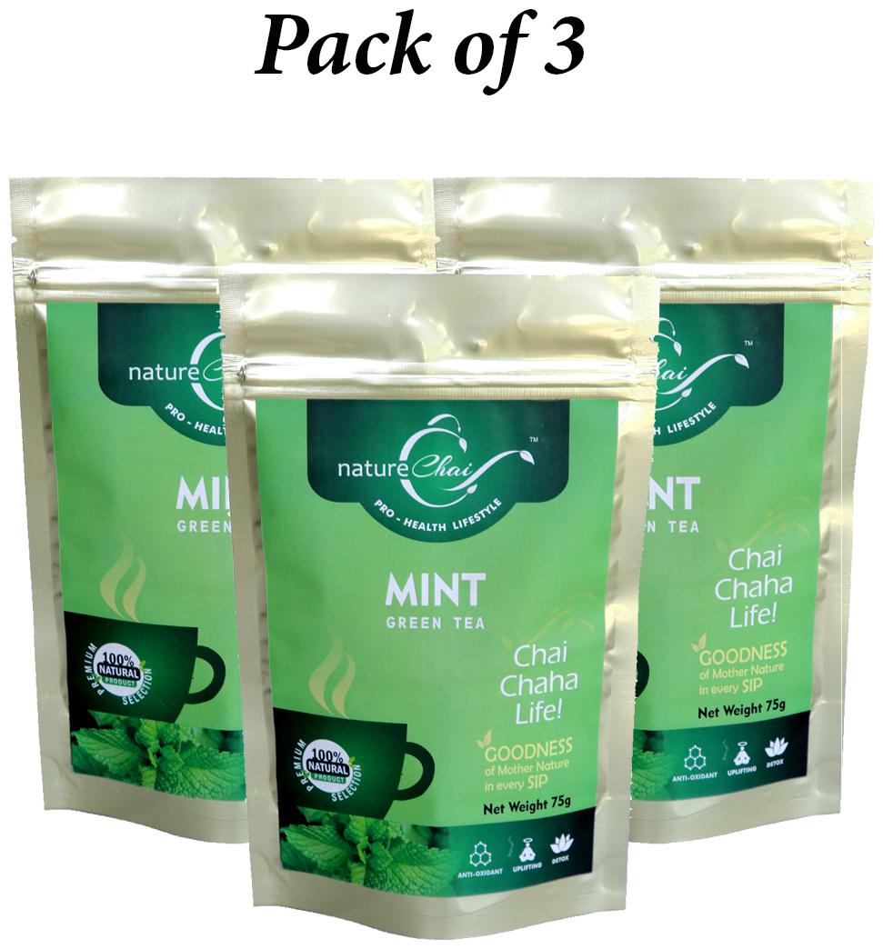 

Nature Chai Mint Green Tea 75g (Pack of 3)