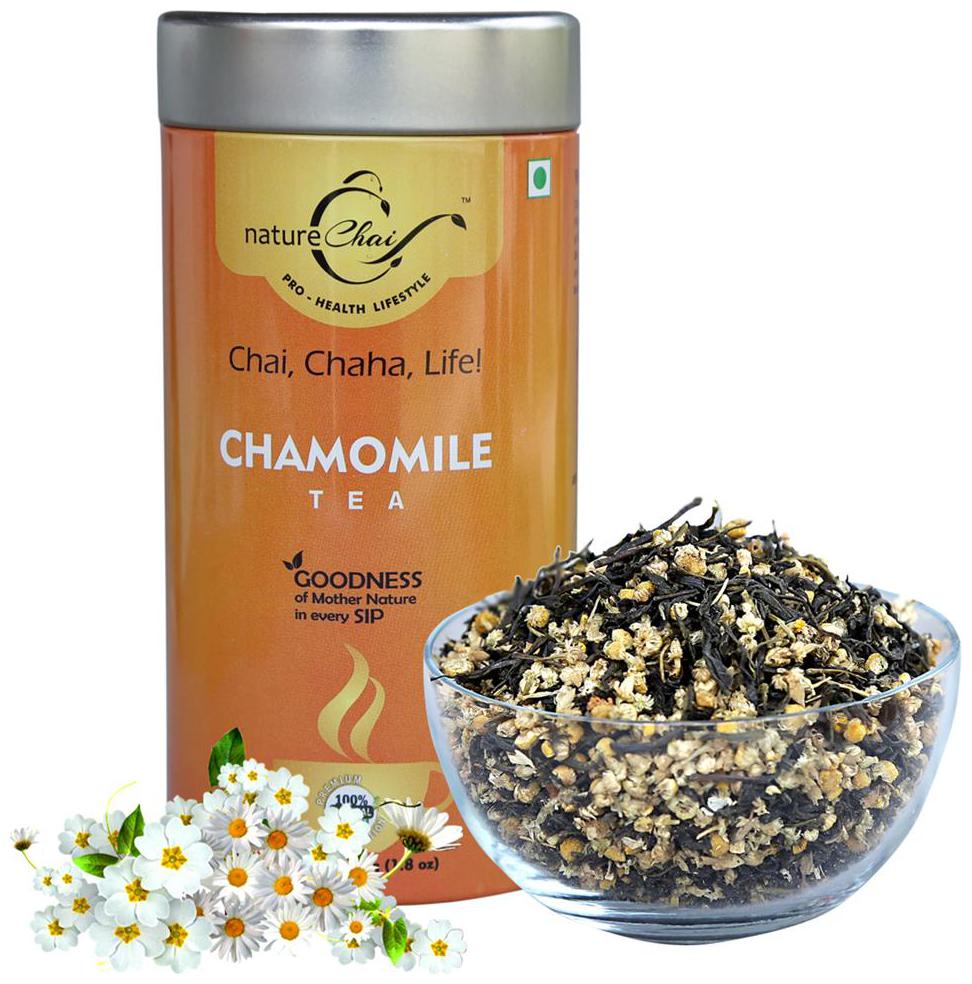 

Nature Chai Chamomile Green Tea 50g Tin Can - Pack of 1