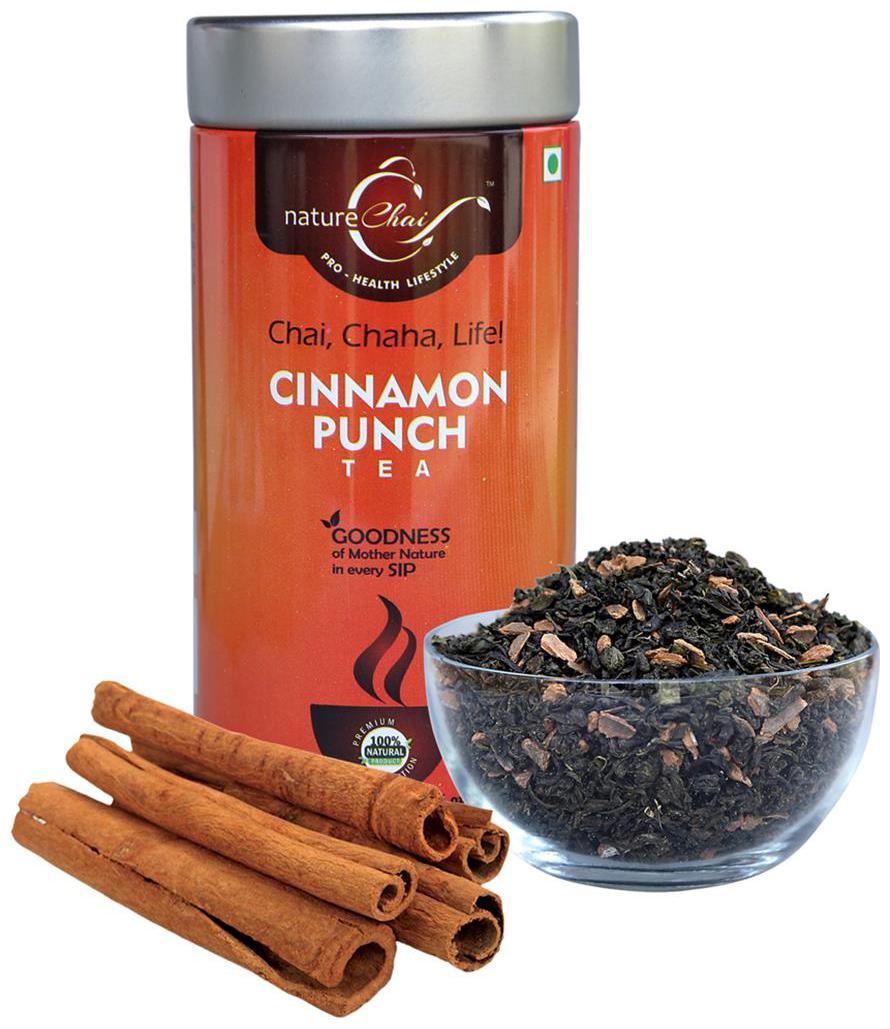 

Nature Chai Cinnamon Punch Green Tea 100g Tin Can - Pack of 1