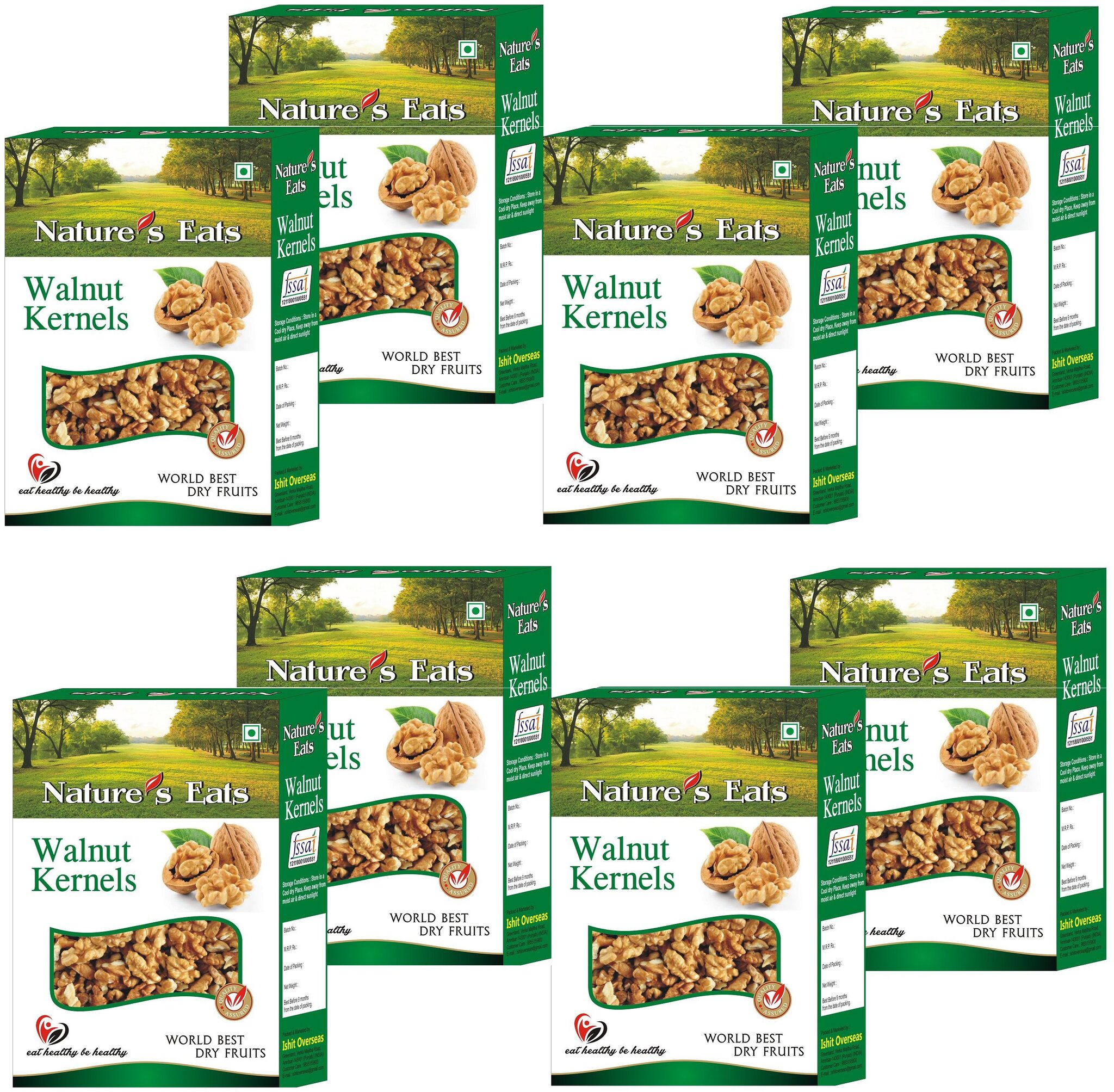 

Nature s Eats Royal Walnut Kernel Snow White 200g (Pack of 8)
