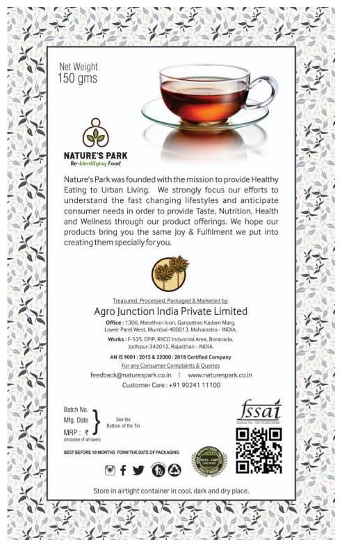 

Nature s Park Black Tea (CTC)-150 g