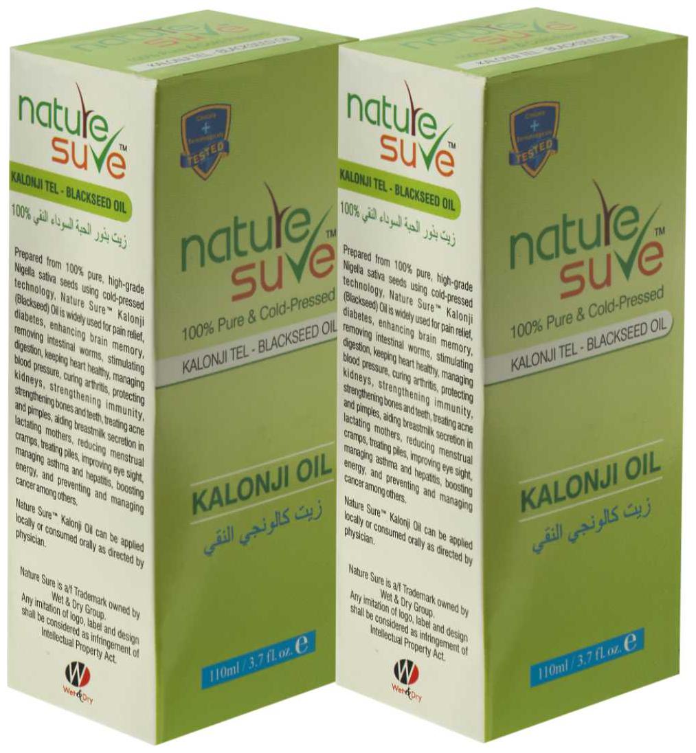 

Nature Sure Kalonji Tail (Blackseed Oil) 110ml (Pack of 2)