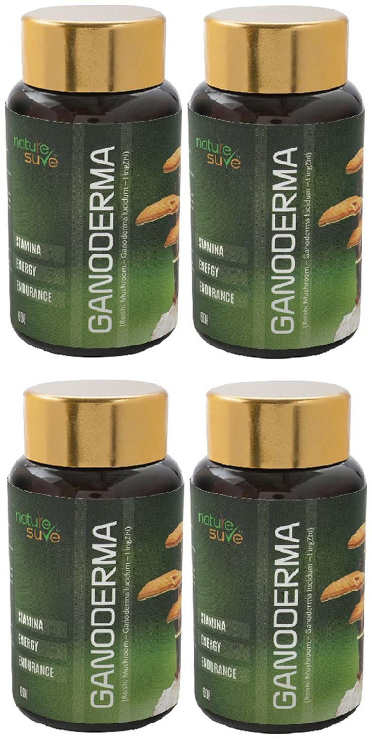 

Nature Sure Ganoderma Capsules for Men Women 4 Pack (4 x 60 Capsules)
