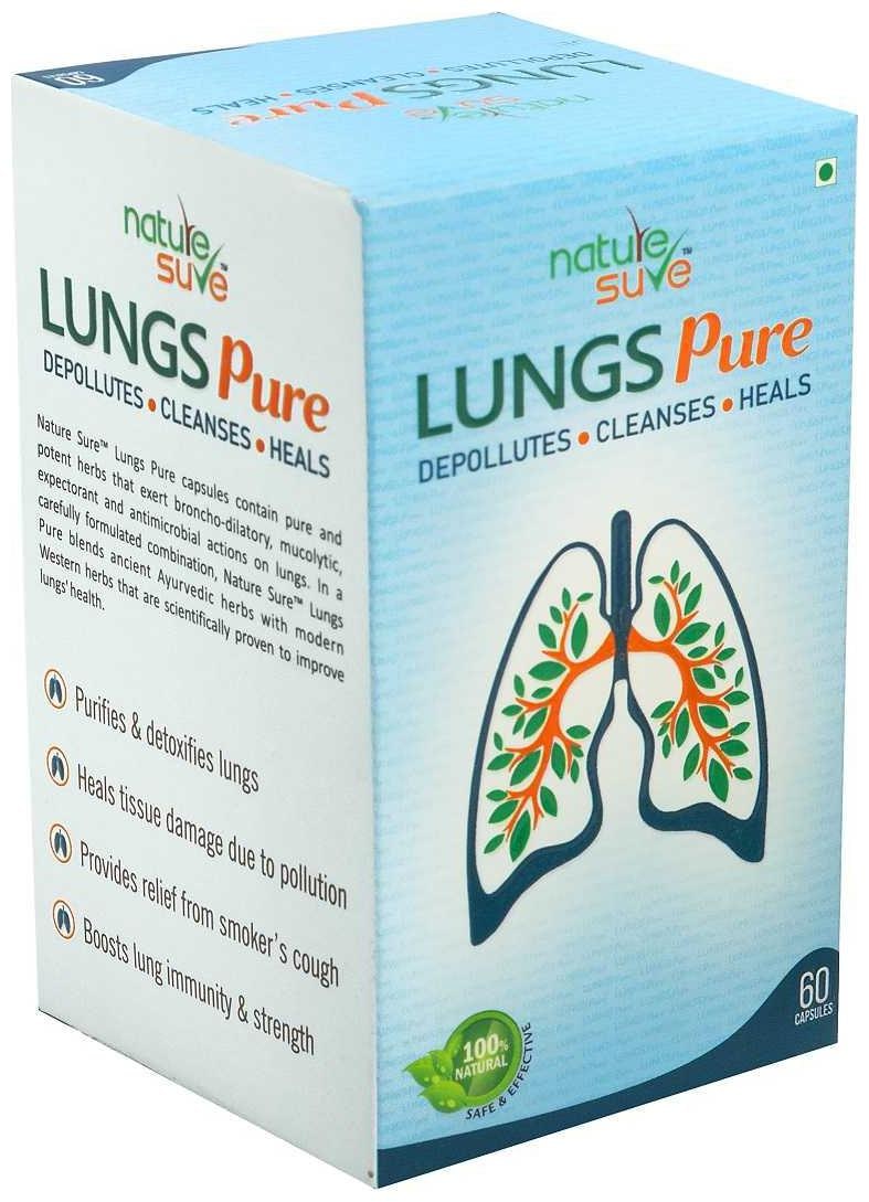 

Nature Sure Lungs Pure Capsules for Men Women 1 Pack (60 Capsules)