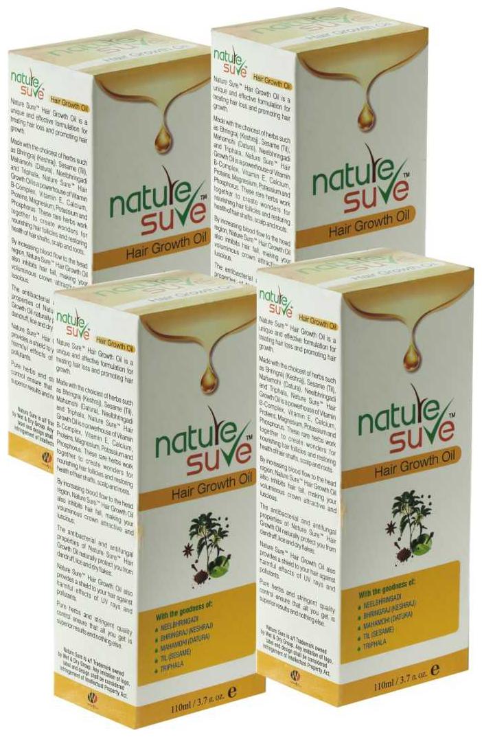 

Nature Sure Hair Growth Oil (4x110ml)Pack of 4