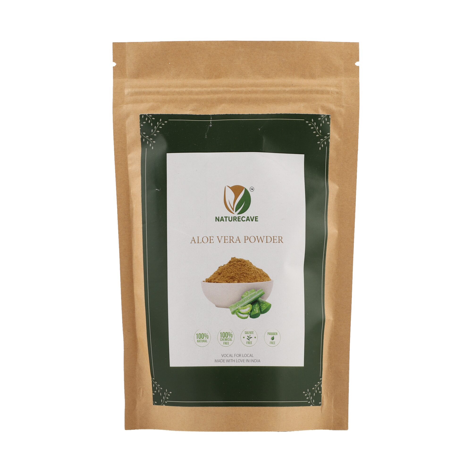 

Naturecave 100 Natural Aloe Vera Powder For Face Hair 100 g ( Pack of 1 )