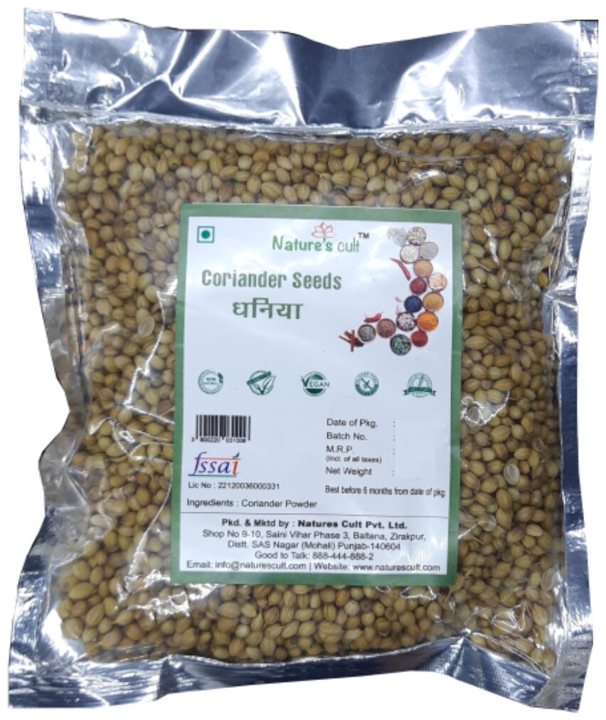

Natures Cult Coriander Whole Dhania Sabut 1 kg (Pack of 1)