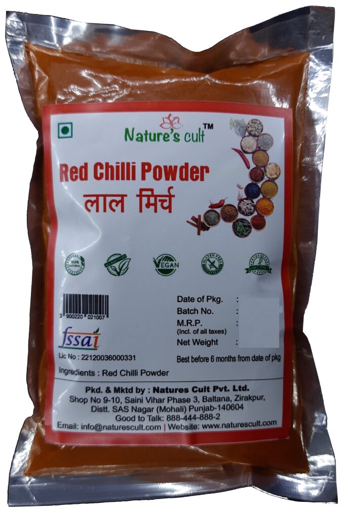 

Natures Cult Red Chilli Powder Lal Mirch Powder 500g (Pack of 1)