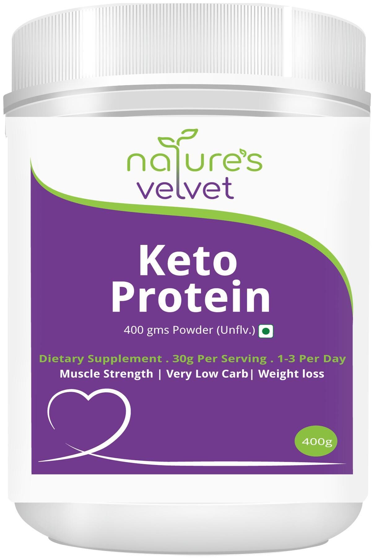 

Natures Velvet Lifecare Keto Protein for Fitness and Strength 1000 g - Pack of 1