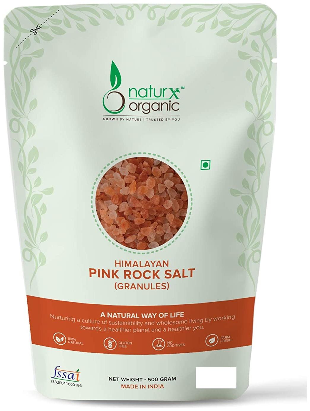 

Naturx Organic Pink Rock Salt Granules 500g (Pack Of 1)
