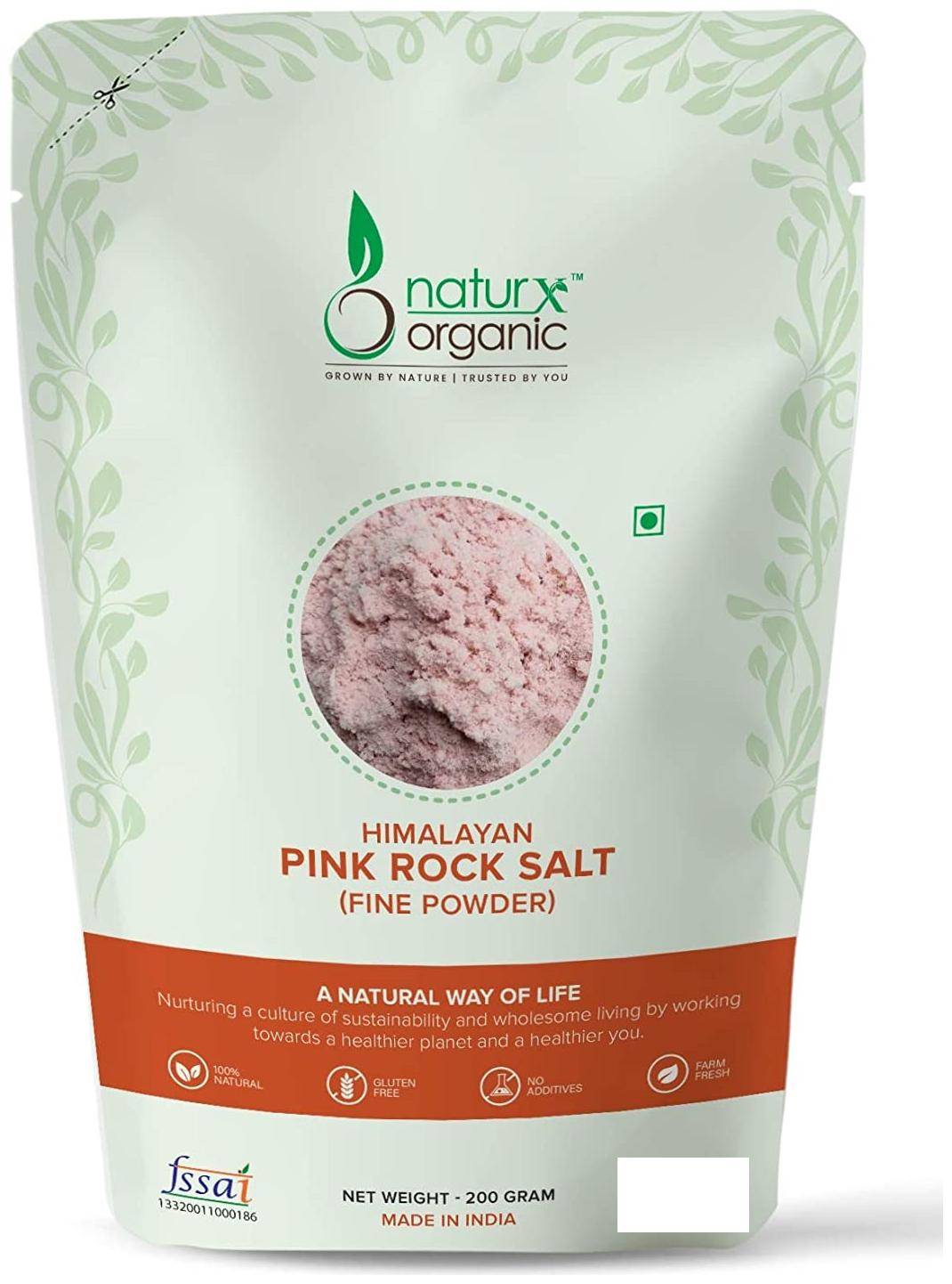 

Naturx Organic Pink Rock Salt Fine Powder 200g (Pack Of 1)