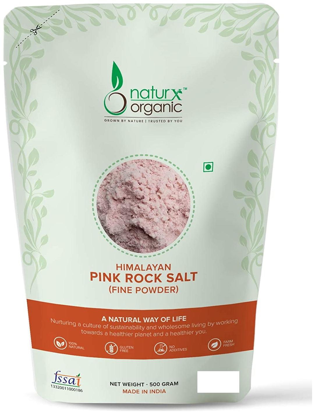 

Naturx Organic Pink Rock Salt Fine Powder 500g (Pack Of 1)