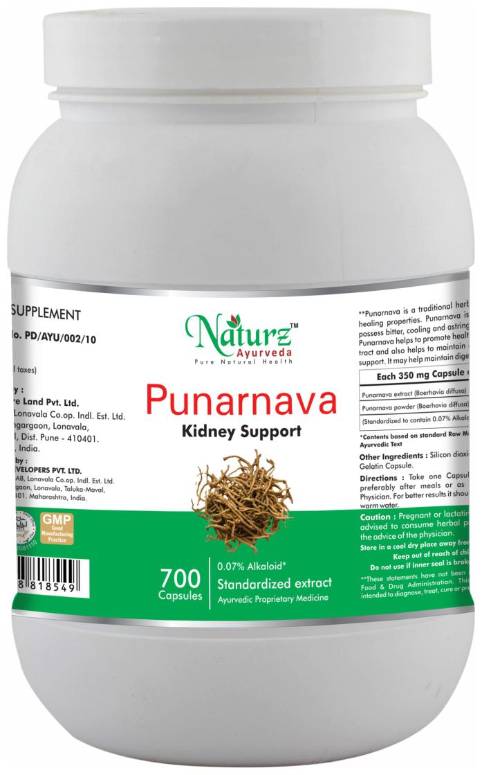 

Naturz Ayurveda Punarnava 700 Capsules