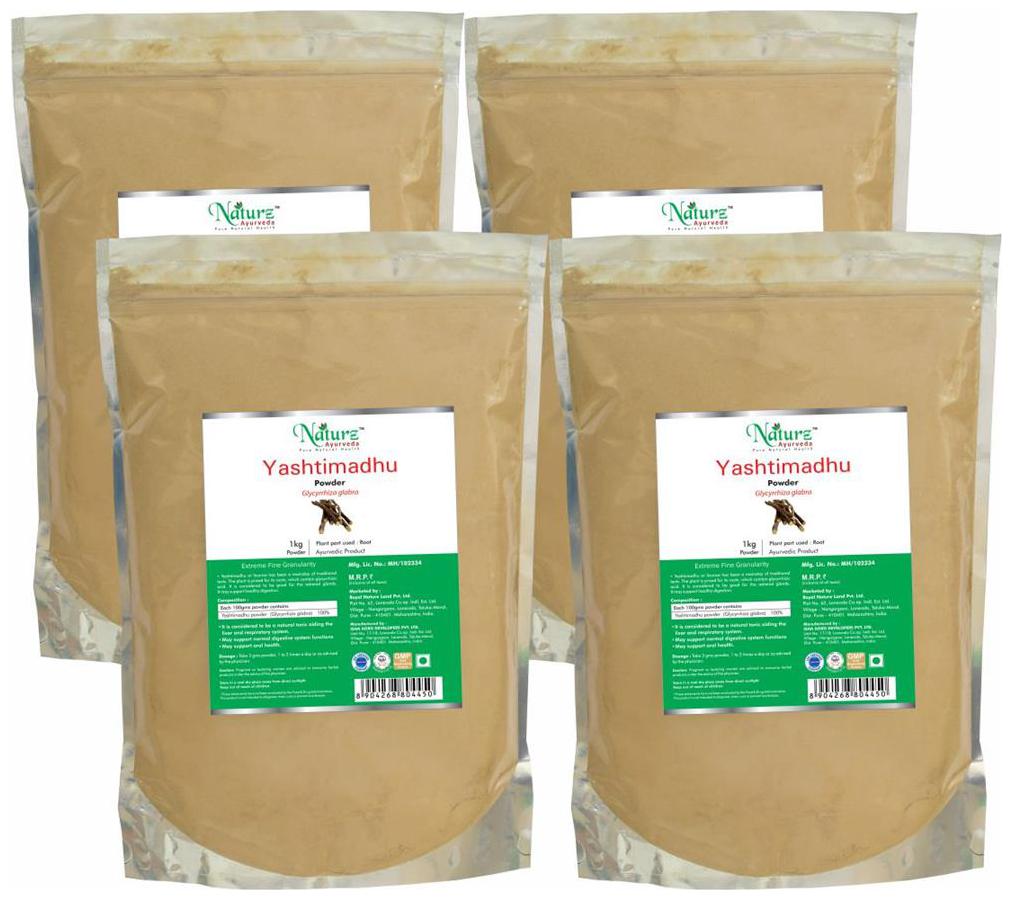 

Naturz Ayurveda Yashtimadhu Powder - 1 kg Pack of 4