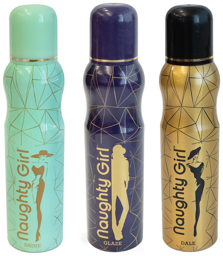 

Naughty Girl GLAZE SHINE DALE Deodorant Combo 120ml each (Pack of 3)