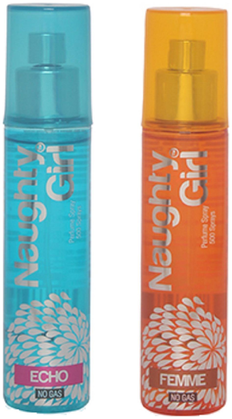 

Naughty Girl ECHO FEMME No Gas Perfume Spray for Women (Pack of 2) (60ml each)