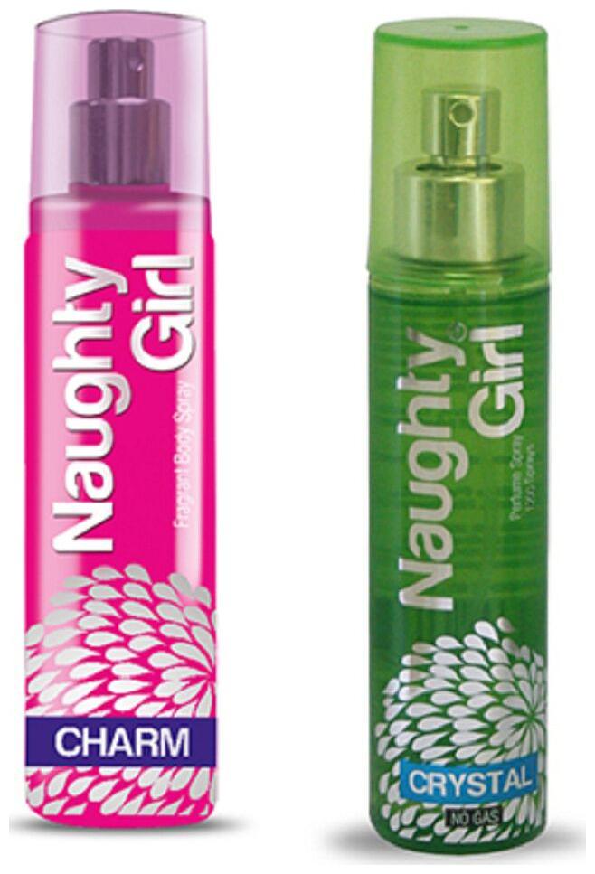 

Naughty Girl CHARM CRYSTAL No Gas Perfume Spray for Women (Pack of 2) (135ml each)