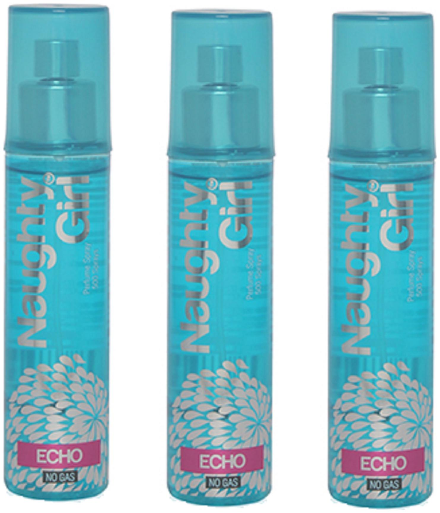 

Naughty Girl ECHO No Gas Perfume Spray for Women Pack of 3 (60ml each)