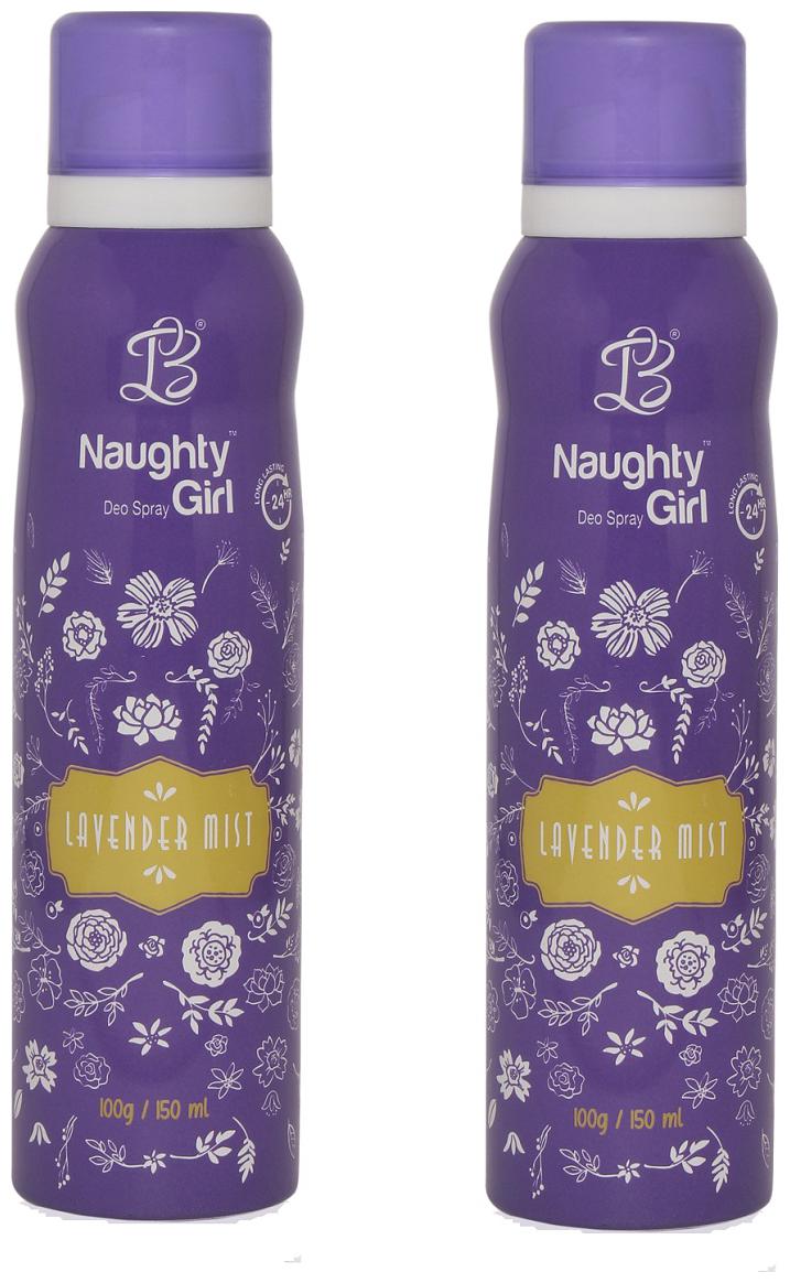 

Naughty Girl LAVENDER MIST Gas Deodorant for Women Pack of 2 (150ml each)