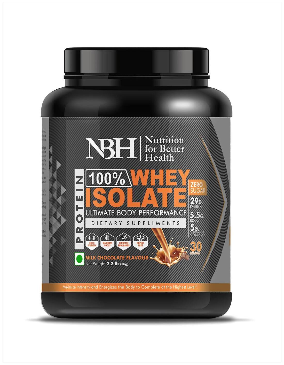 

NBH 100 Whey Isolate ( Milk Chocolate) 1kg