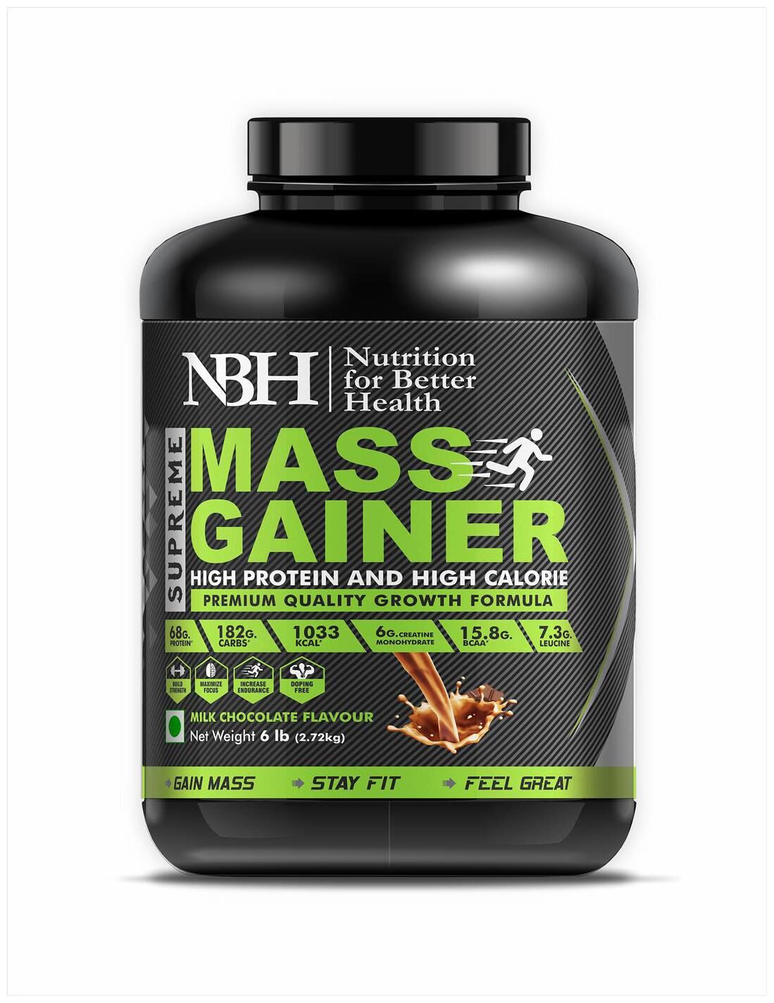 

NBH Supreme Mass Gainer (Milk Chocolate) 2 72kg