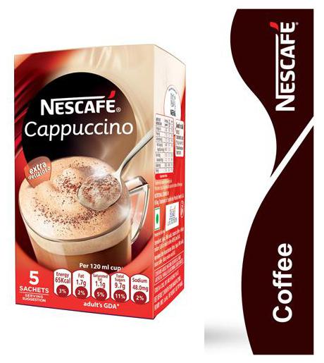 

Nescafe Cappuccino 25 g Each (Pack Of 5)