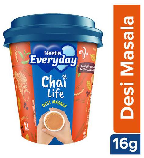 

Nestle Everyday Chai Life Desi Masala Instant Premix Tea 16 g