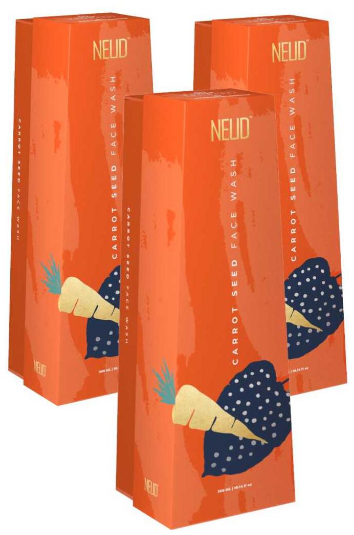 

NEUD Carrot Seed Premium Face Wash for Men Women -300ml (Pack of 3)