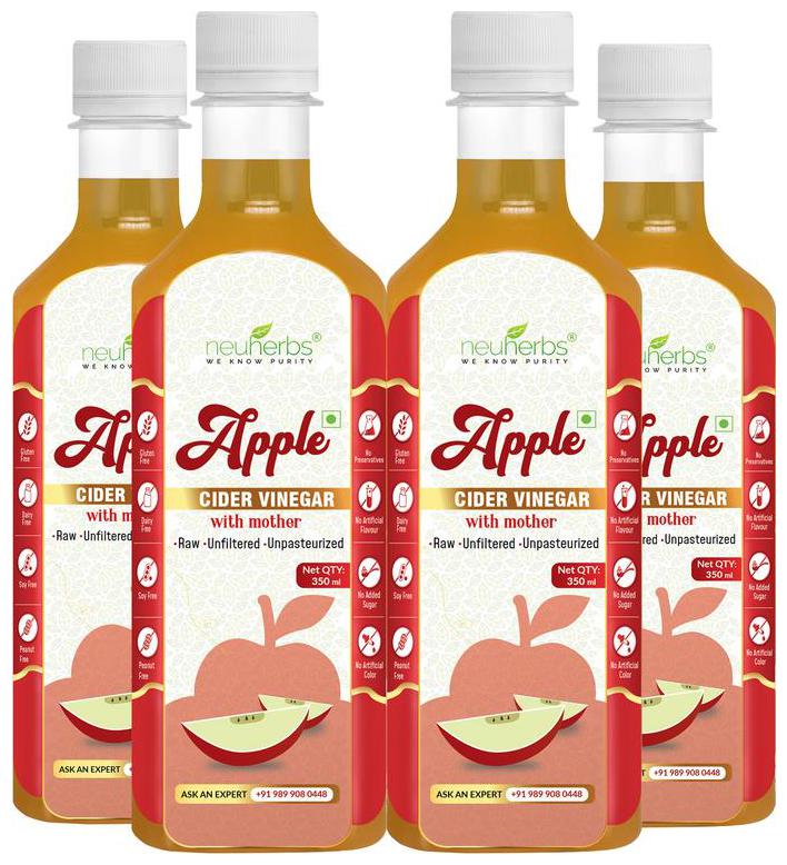 

Neuherbs Apple Cider Vinegar With Mother-350ml (Pack Of 4)
