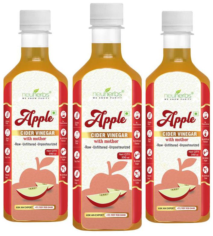 

Neuherbs Apple Cider Vinegar With Mother-350ml (Pack Of 3)