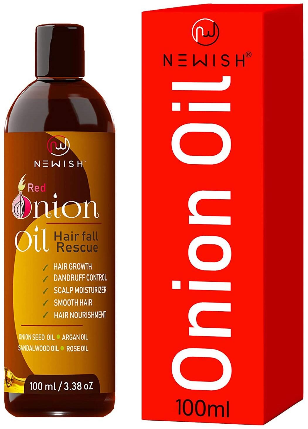 

Newish Onion hair oil for Hair Growth Hair fall Control (100ml)