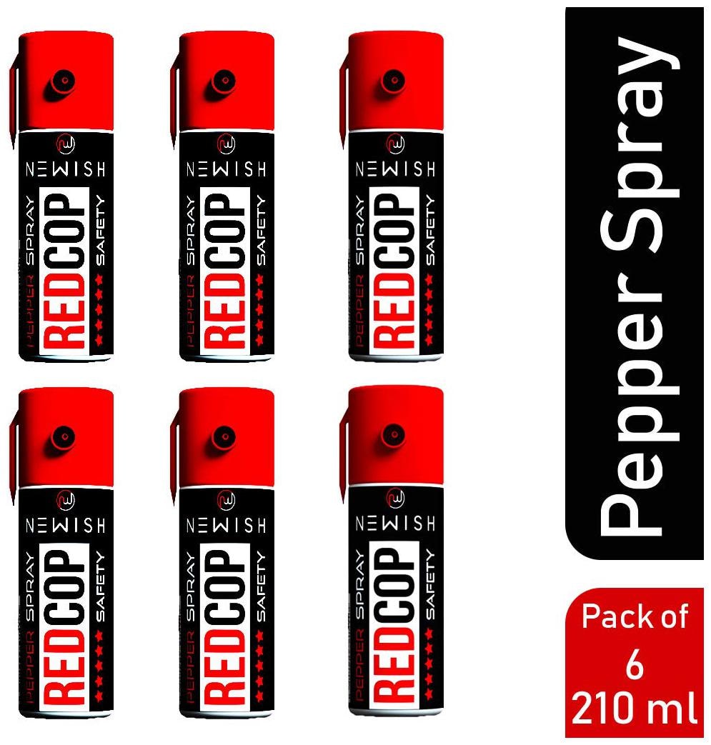 

Newish RED COP Powerful Pepper Spray Self Defence for Women 55ml (Pack of 6)