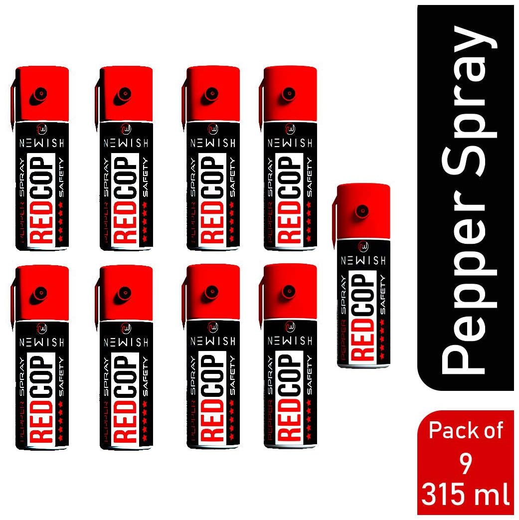 

Newish RED COP Powerful Pepper Spray Self Defence for Women 55ml (Pack of 9)