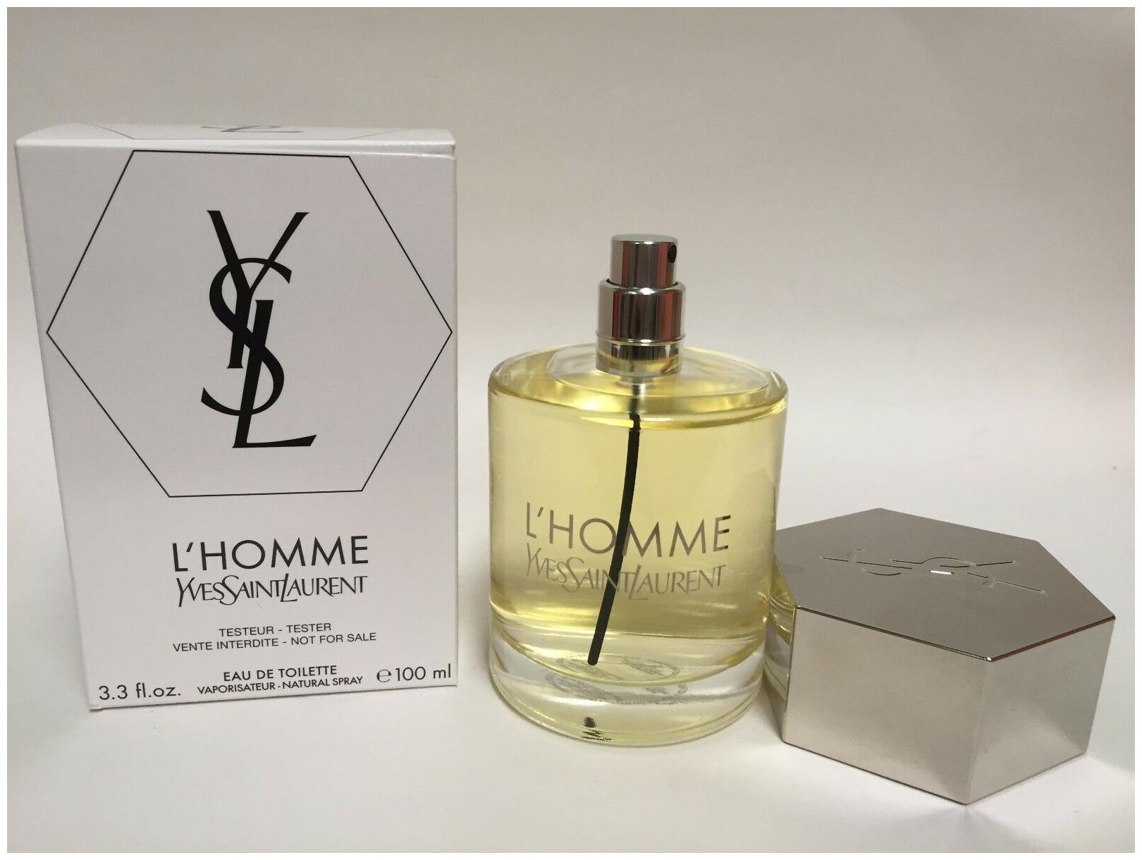 

NewTesterBox YVES SAINT LAURENT L HOMME 3 3 OZ 100 ml EDT MEN COLOGNE