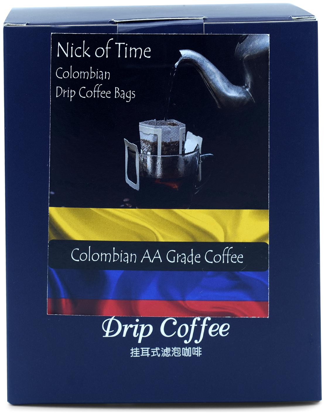 

Nick of Time Colombian AA Grade Coffee Drip Bags 10 tea bags (Pack of 1)