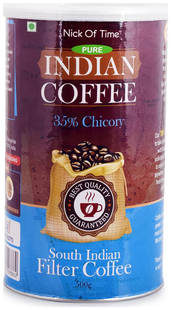 

Nick of Time Chicory Blend South Indian Filter Coffee 65-35 (500g)