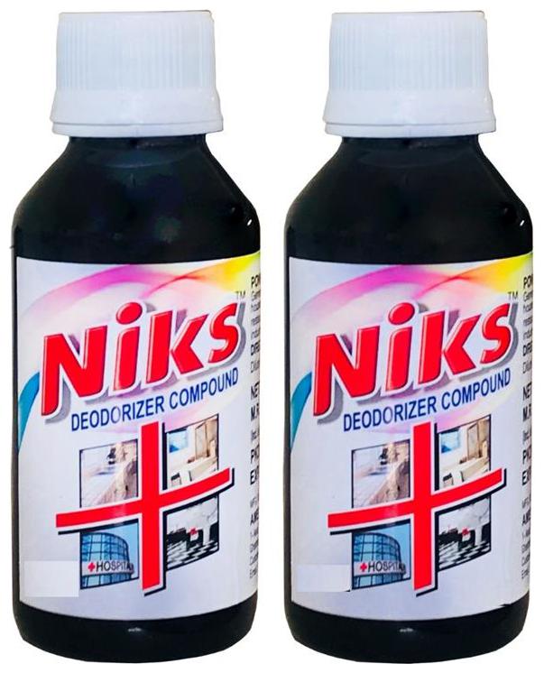 

Niks White Phenyl Concentrate 100ml Pack of 2 (Transparent) ( MAKES 2 LRS WHITE PHENYL BY ADDING WATER AT HOME)