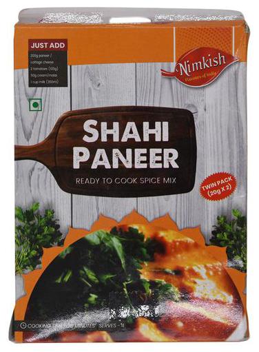 

Nimkish Masala - Shahi Paneer 40 g (20 g X 2)