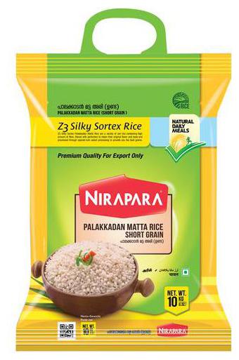 

Nirapara Palakkadan Matta Unda Rice - Short Grain 10 kg