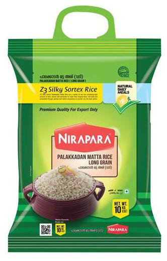 

Nirapara Palakkadan Matta Vadi Rice - Long Grain 10 kg