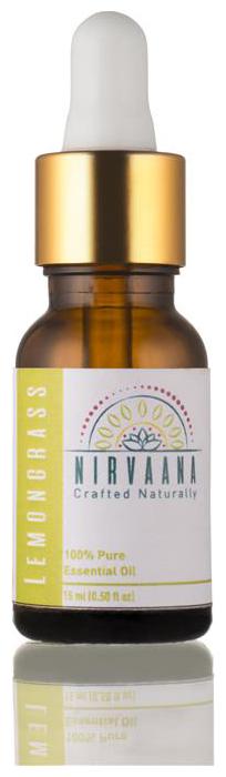 

Nirvaana 100 Pure Natural Lemongrass Essential Oil - Therapeutic Grade 15 ml (Pack of 1)